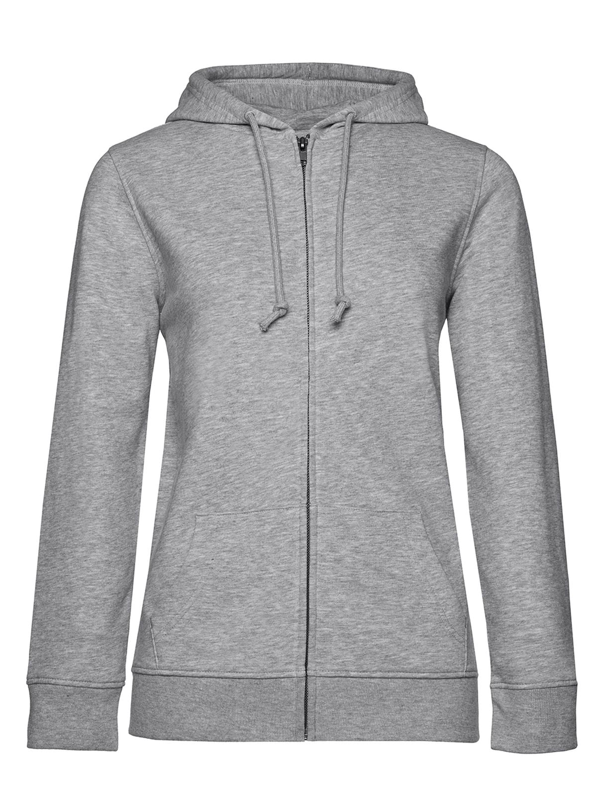 Felpa Cappuccio e Zip Donna Personalizzabile Organica